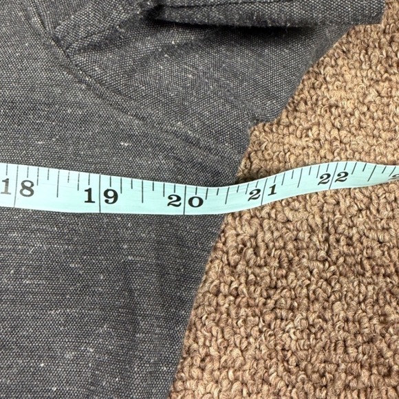 Lululemon City Slate Snap Button Short Sleeve Shirt Men's M Charcoal Grey - Picture 4 of 6